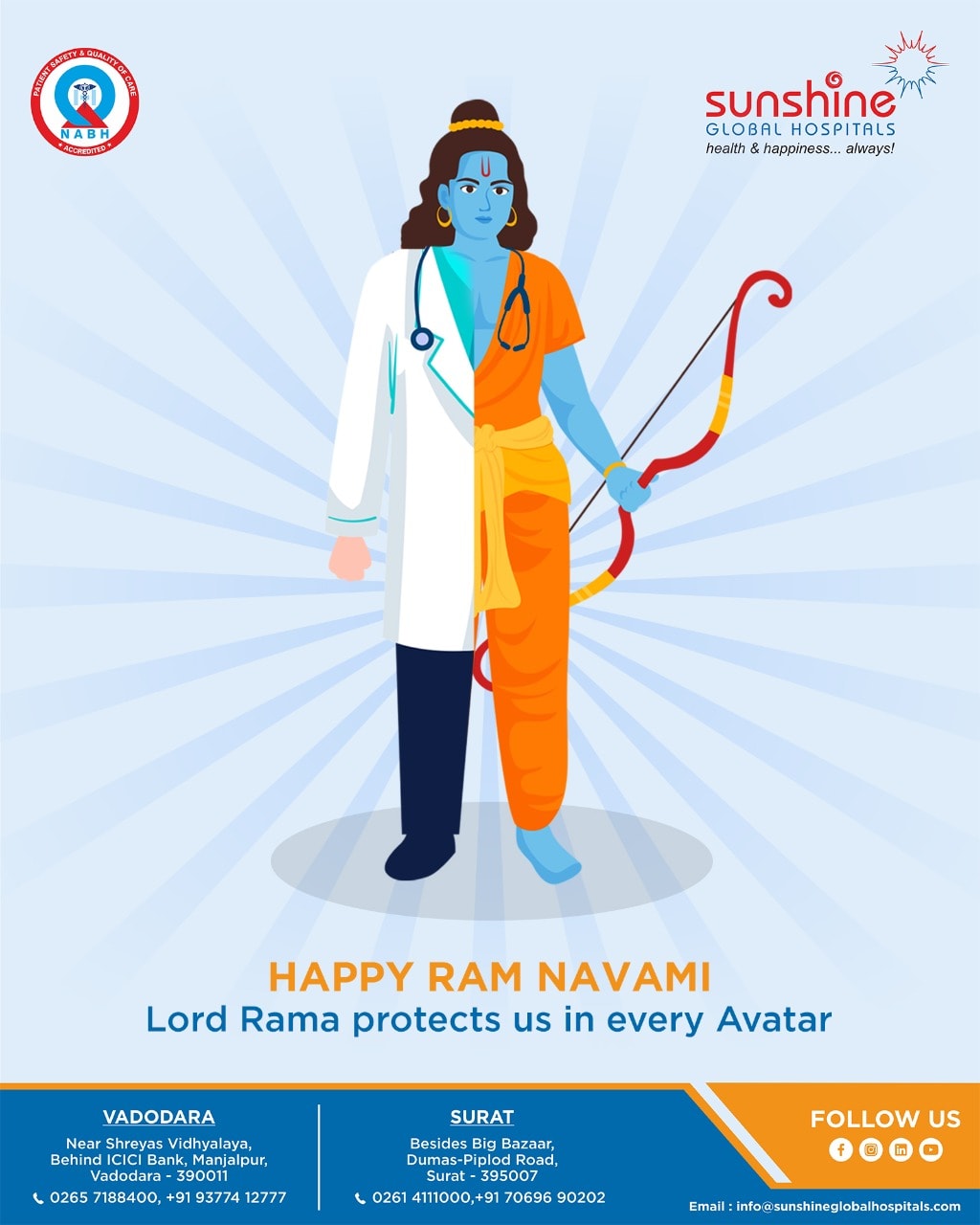The righteous Lord Rama is... - Sunshine Global Hospital
