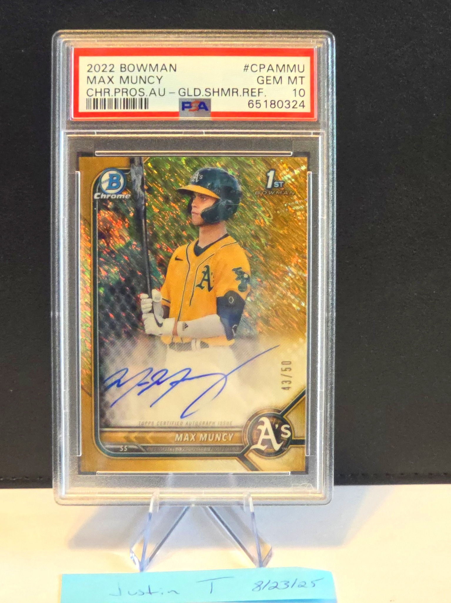 2022 Bowman Draft Jackson Holliday 1st Edition 1st Bowman 2/5, PSA 9