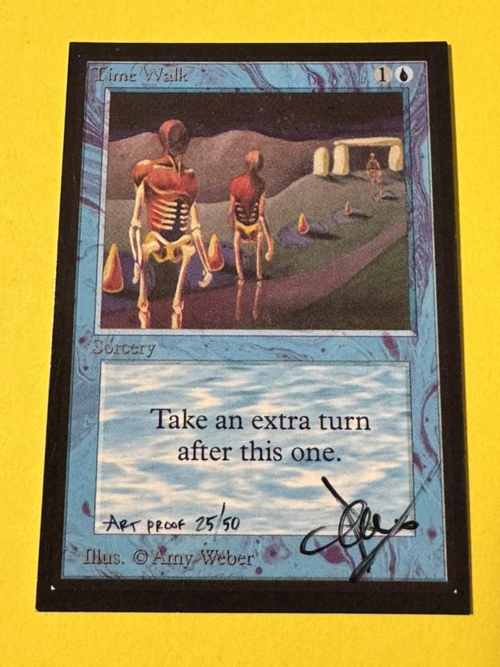 Amy Weber Time Walk artist proof card for sale