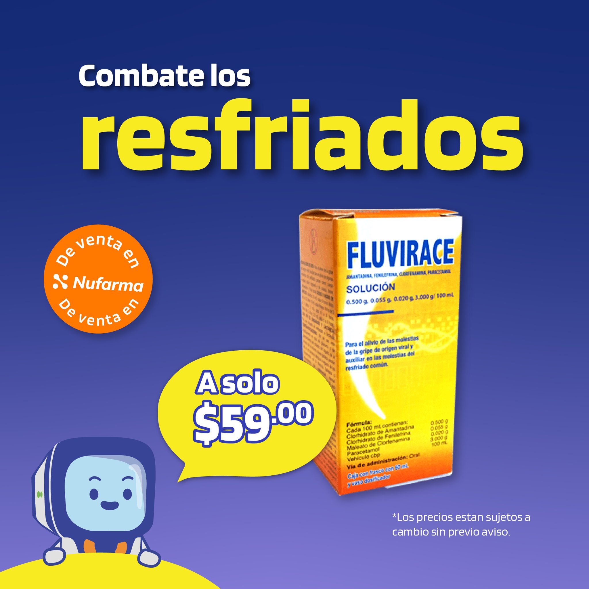 Nufarma - Fluvirace tu aliado para el alivio de la gripe...