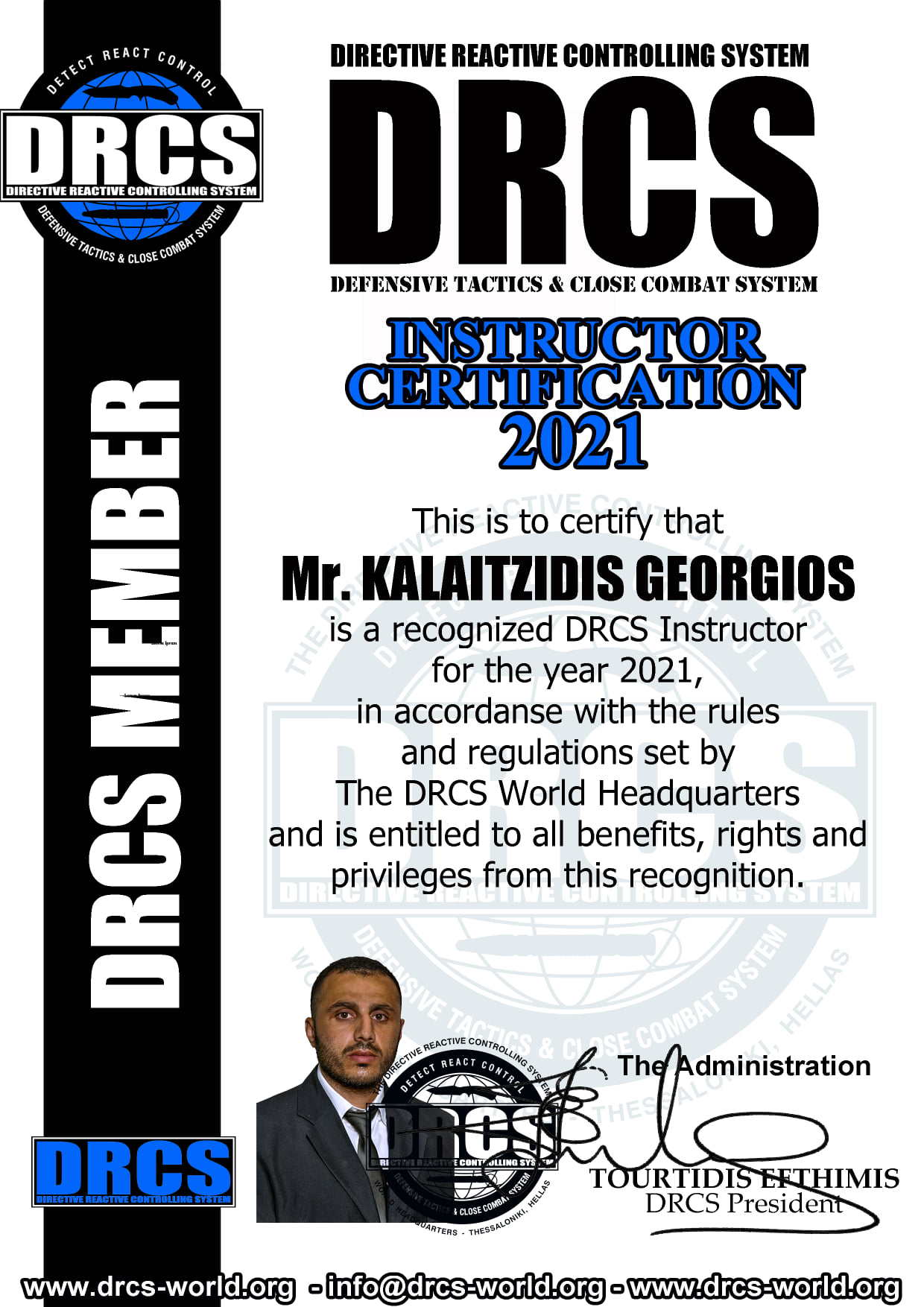 Congratulations to Mr.... - The DRCS World Headquarters