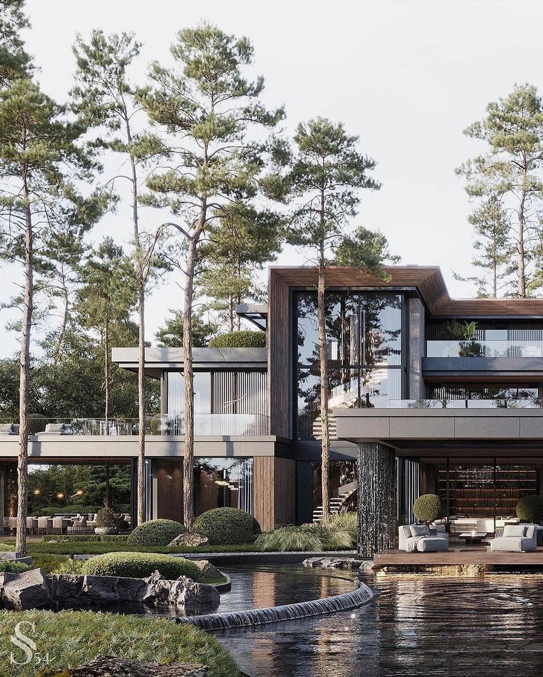 Luxury Villa Design by @studia_54 [IG] - Architecture & Design | Facebook