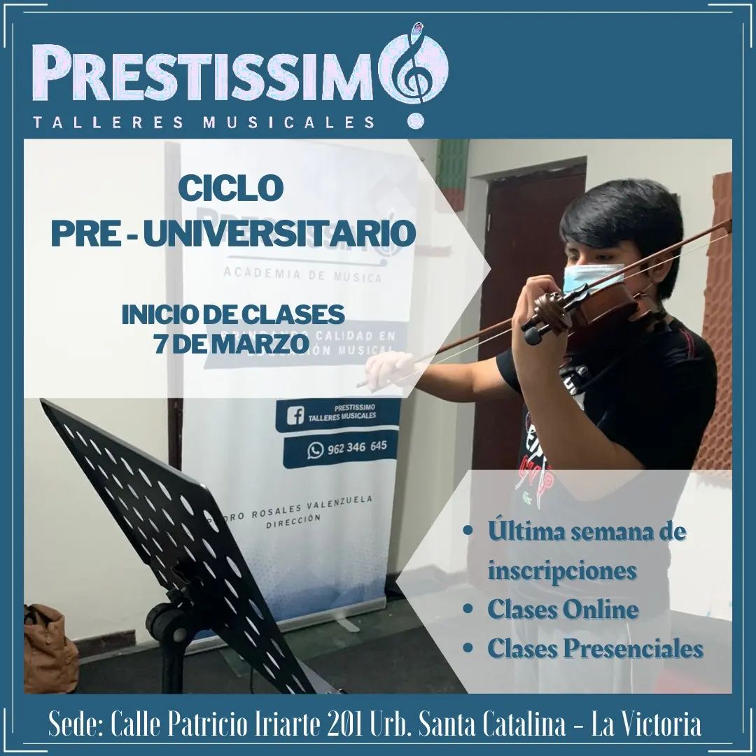 🔷️CICLO PRE... - Prestissimo - Talleres Musicales
