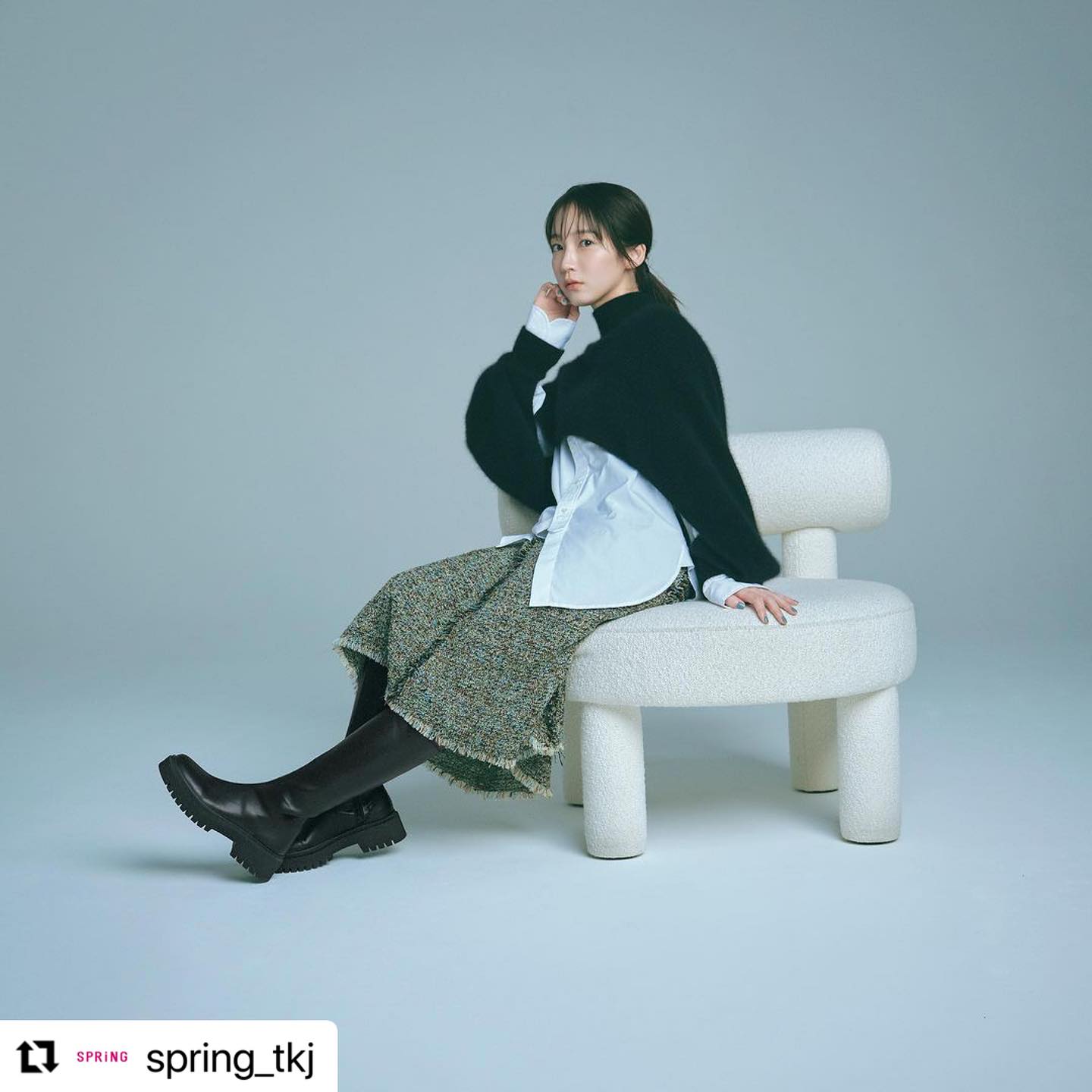 ネクストエース - #吉岡里帆 🖤💫 #Repost @spring_tkj 今シーズンの