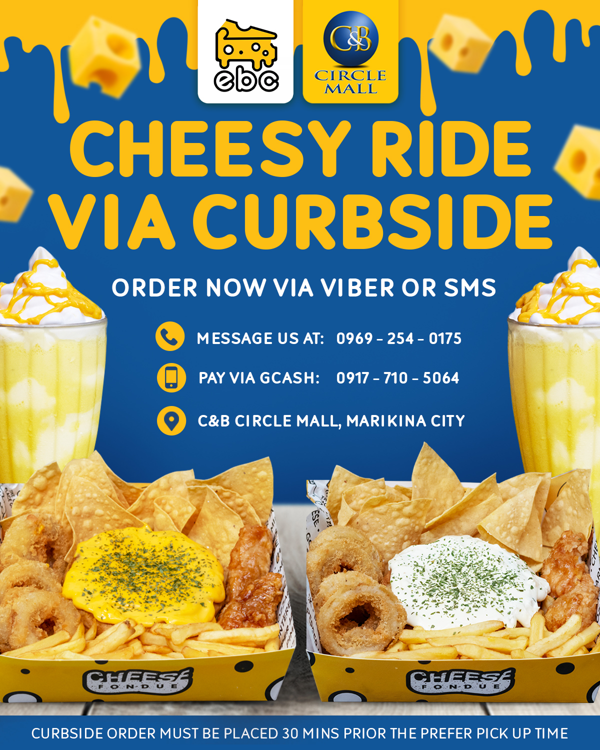 EBC - EBC Marikina now accepts cheesy curbside orders. 🥰...