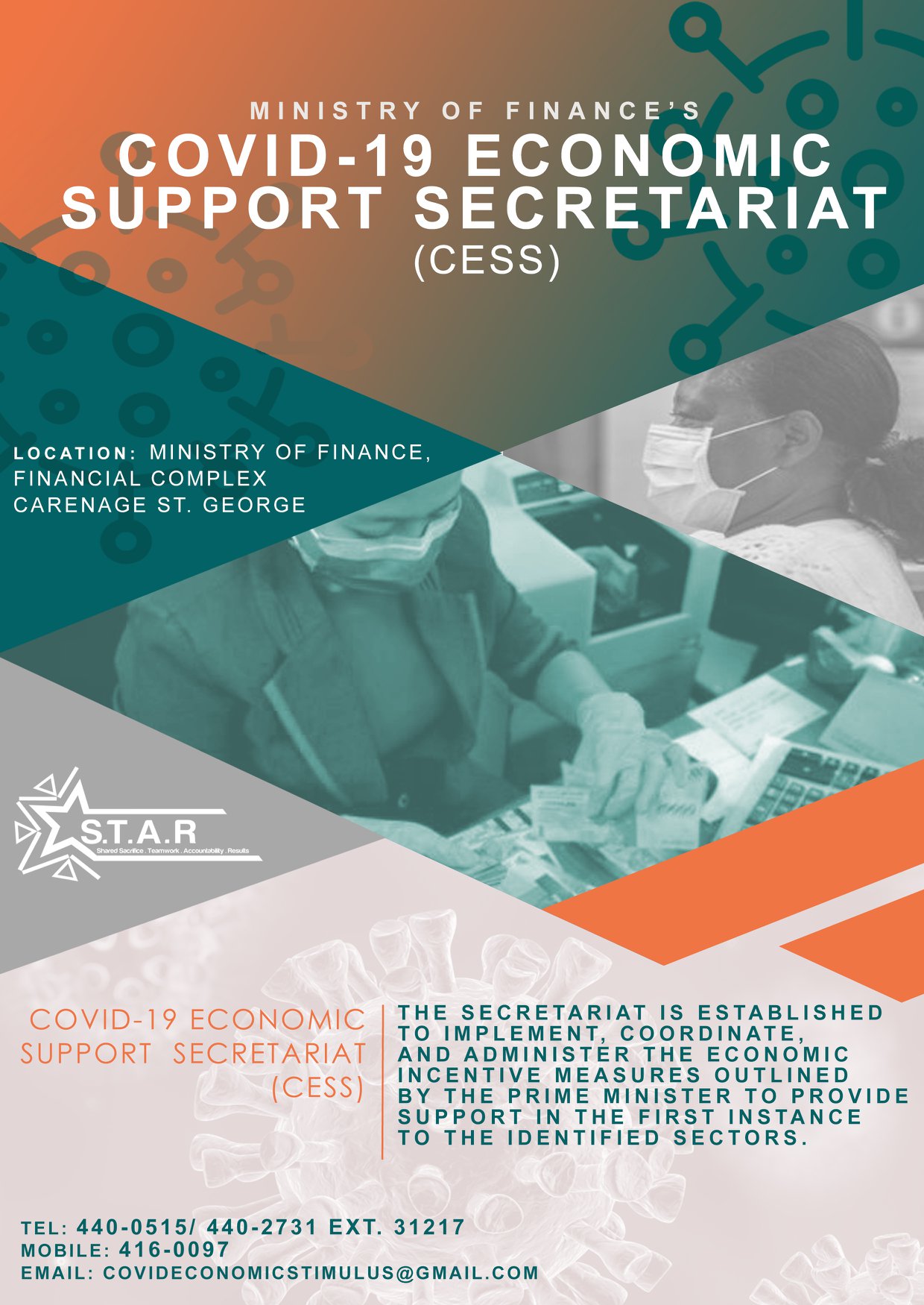 Finance - COVID-19 ECONOMIC SUPPORT SECRETARIAT (CESS) The Secretariat ...