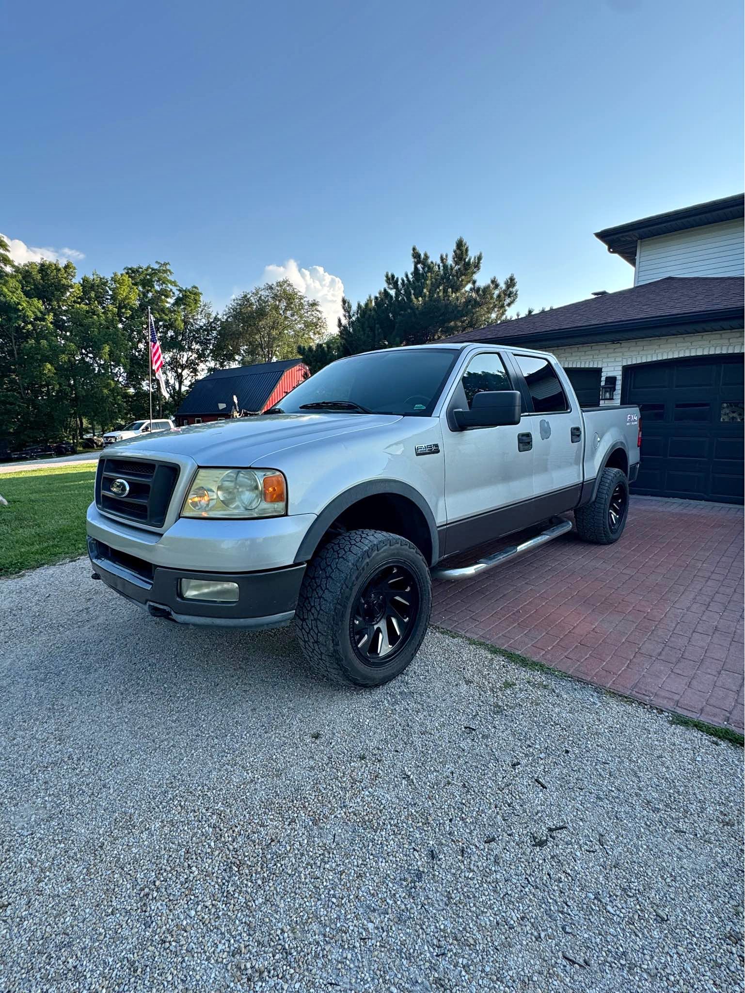 Rocker Panels T4123-304M: 2004-2008 Ford F150 Crew Cab Short Bed 6.5 w/o BSM w/o Flares 6.5 Wide 12 Piece Kit - Stainless
