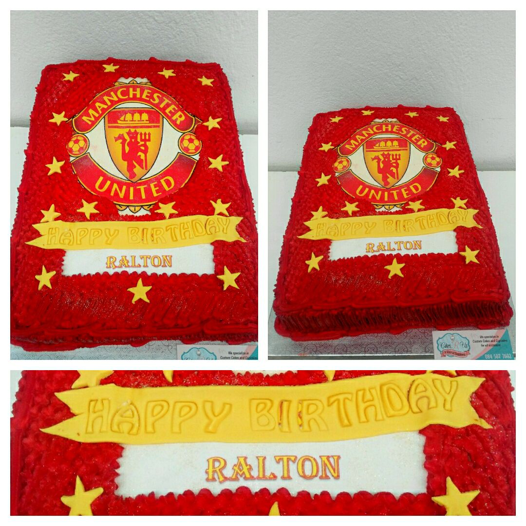 Cakesrus - Manchester United themed cake to celebrate Raltons birthday ...