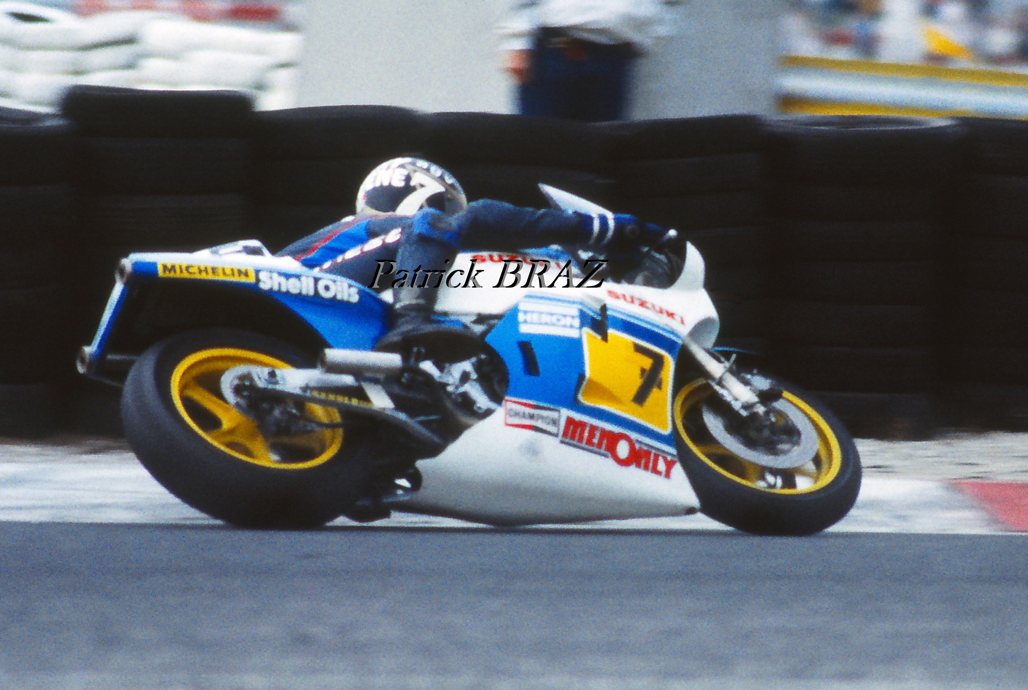 1975 Spa Belgium GP Phil Read (MV Agusta), Barry Sheene (Suzuki RG