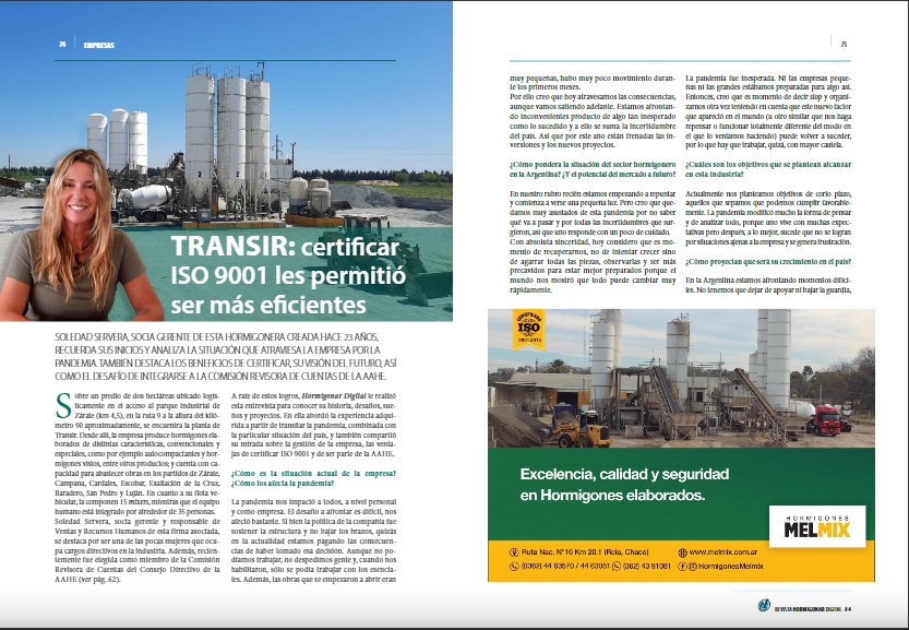 La Revista Hormigonar, de la... - Transir Hormigon Elaborado