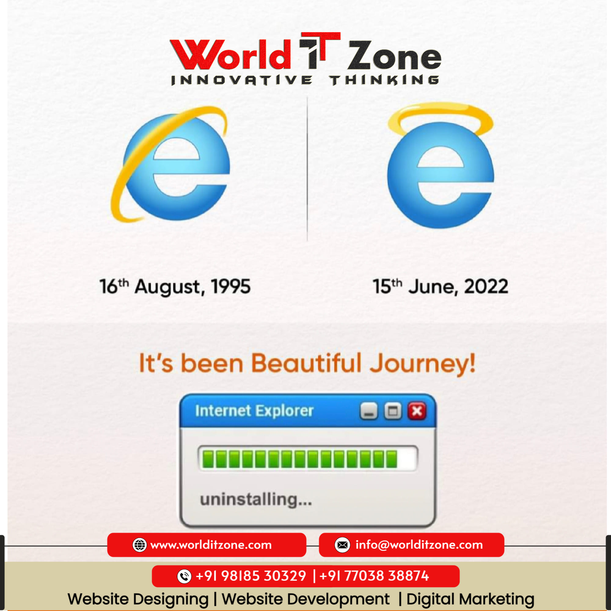 World IT Zone - It’s official, RIP #InternetExplorer 🙏🏽 Microsoft ...