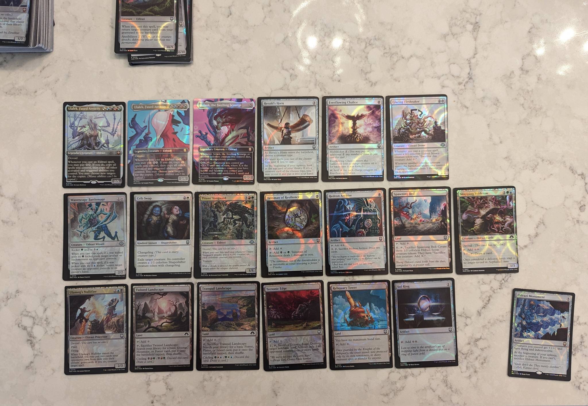 mtg mh3 eldrazi commander deck Magic: The Gathering Modern Horizons 3  Incursion (100-Card Deck, 2-Card Collector Booster Sample Pack + Accessories) : Toys & Games is included in the package Eldrazi Incursion Commander Deck |