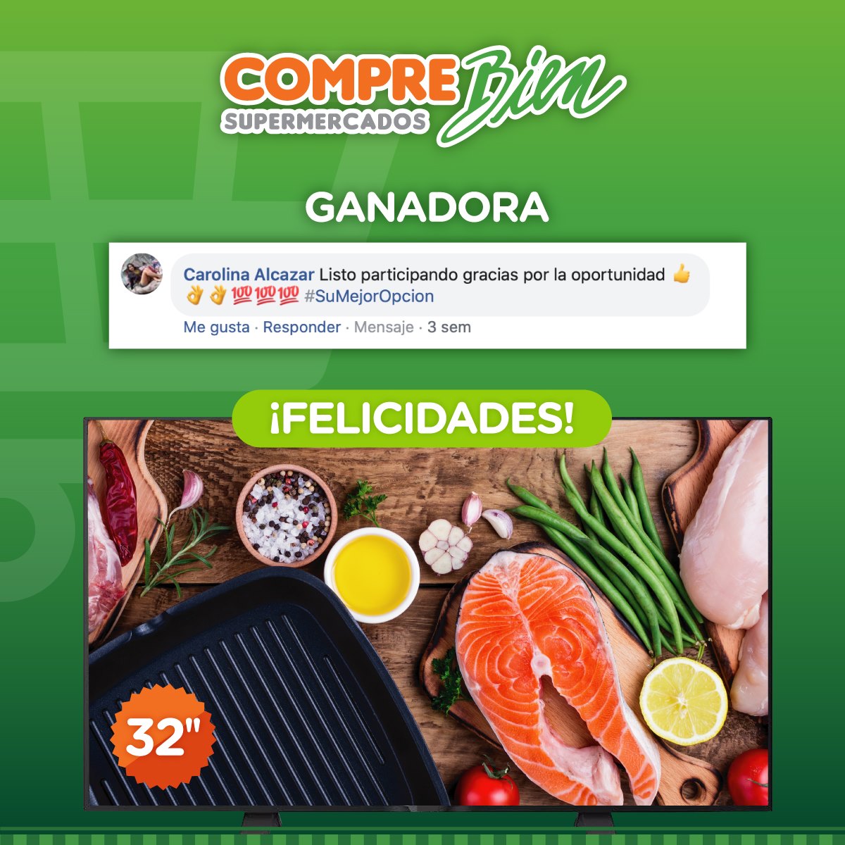 📺 ¡Muchas felicidades! 🥳 Les... - Supermercados Compre Bien | Facebook