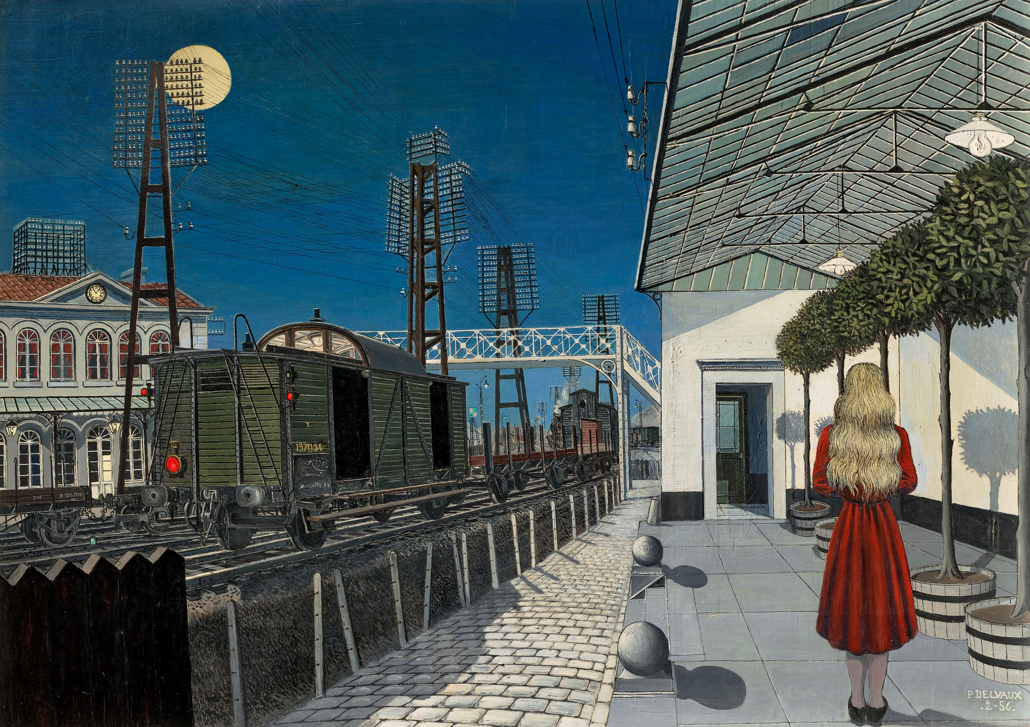 Paul Delvaux** # The Tramway, Red Door, Ephesus (1946)