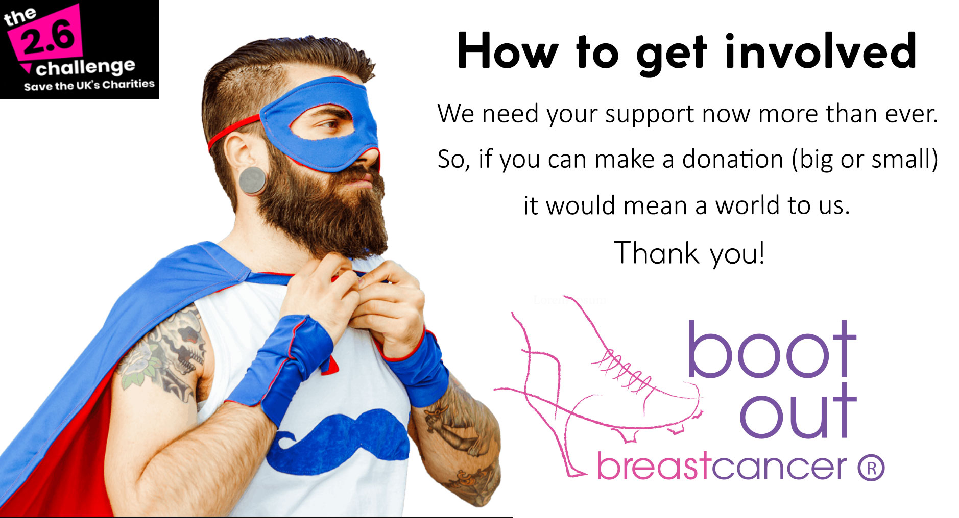 The 2.6 Challenge takes place... - Boot Out Breast Cancer | Facebook