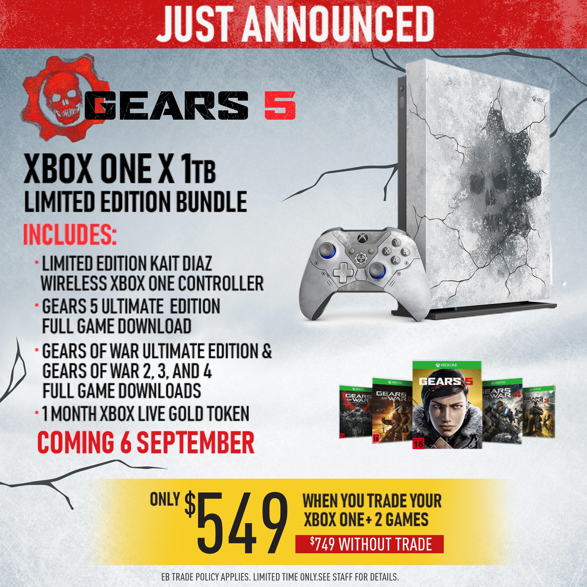 Bring the Gears universe to life with the Limited Edition Xbox One 