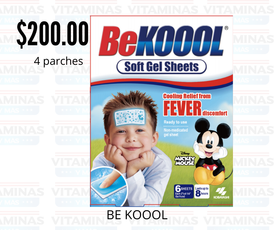 Vitaminas y más - BE KOOOL PARCHES PARA LA FIEBRE -Alivio... | Facebook