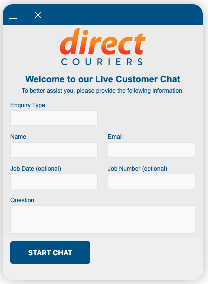 Direct Couriers - Introducing our new Live Chat feature,... | Facebook