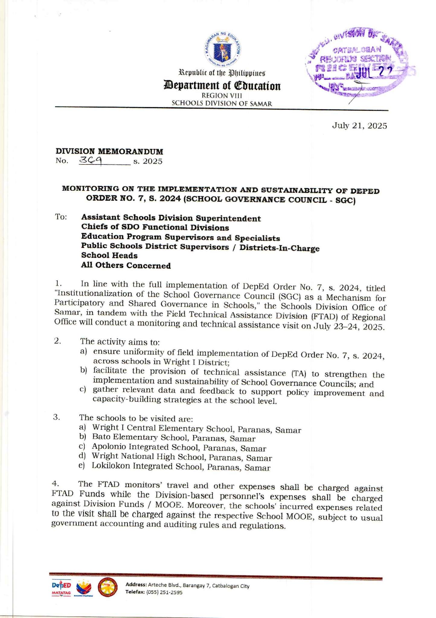 Samar ICT Community | Division Memorandum No | Facebook