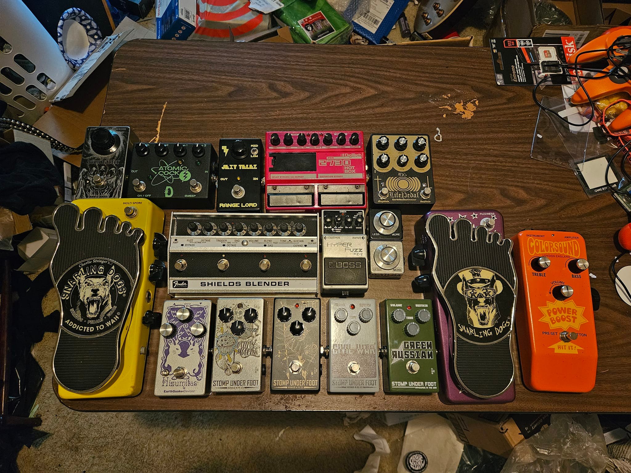My 4 Stomp Under Foot Big Muff clones arrived