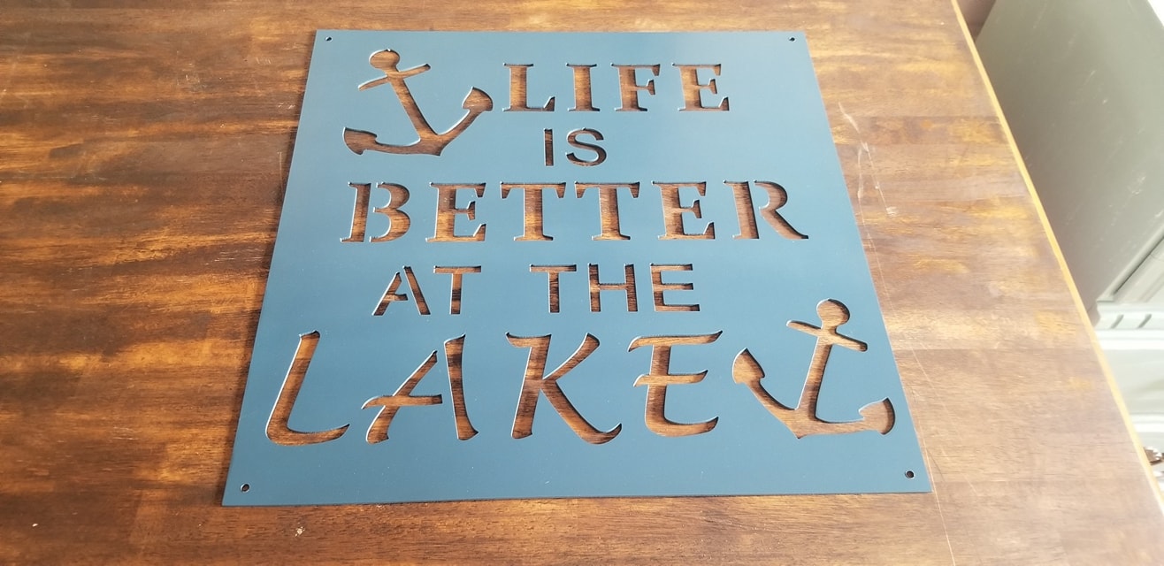 Some of our lake signs for sale at... - Hanley Custom Signs | Facebook