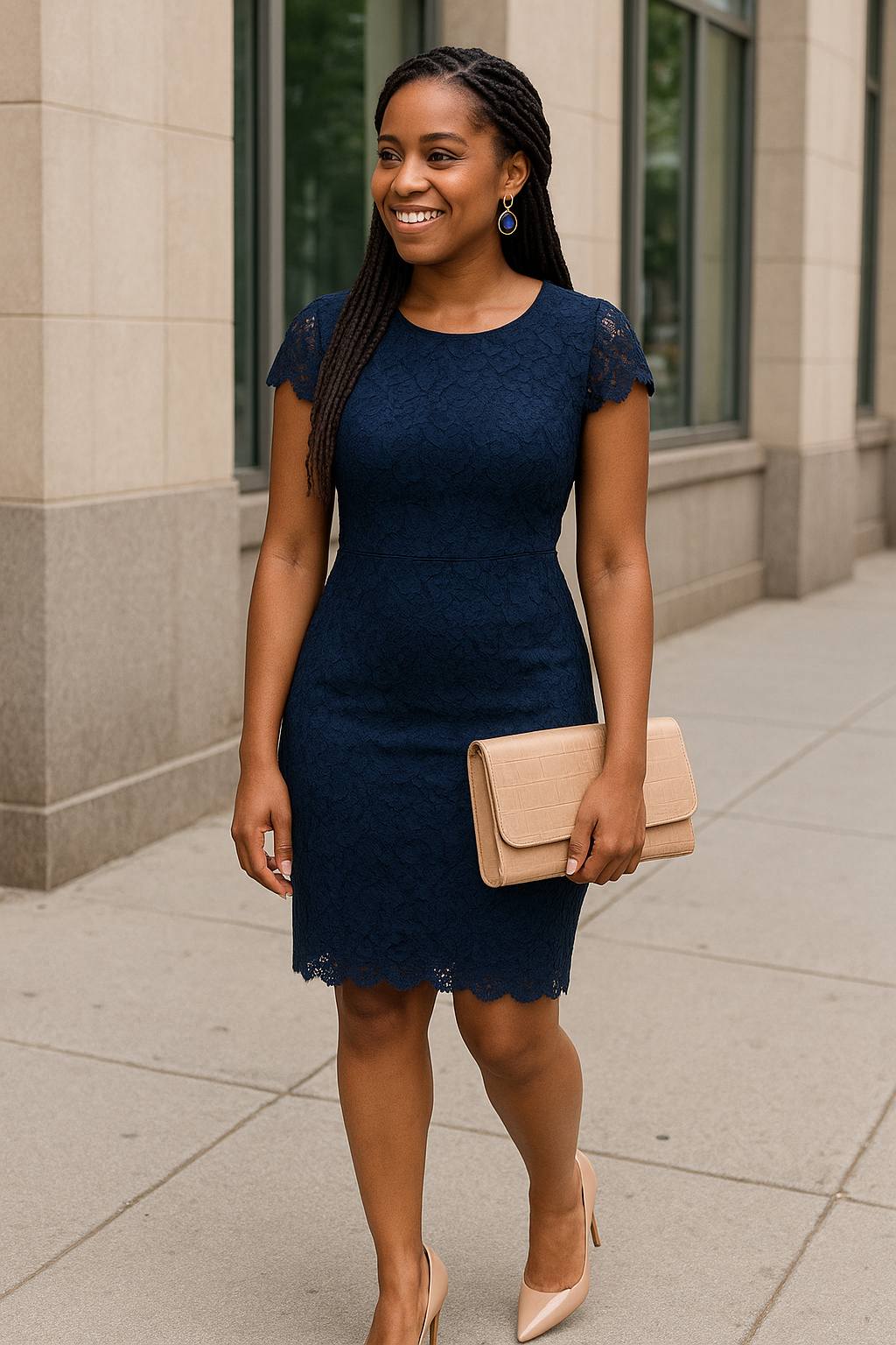 Navy Dress What Colour Shoes and Bag