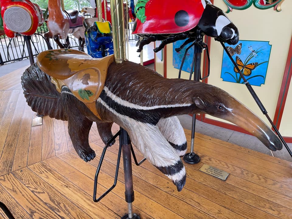 Carousel - Before: this figure had some areas worn down to the wood ...
