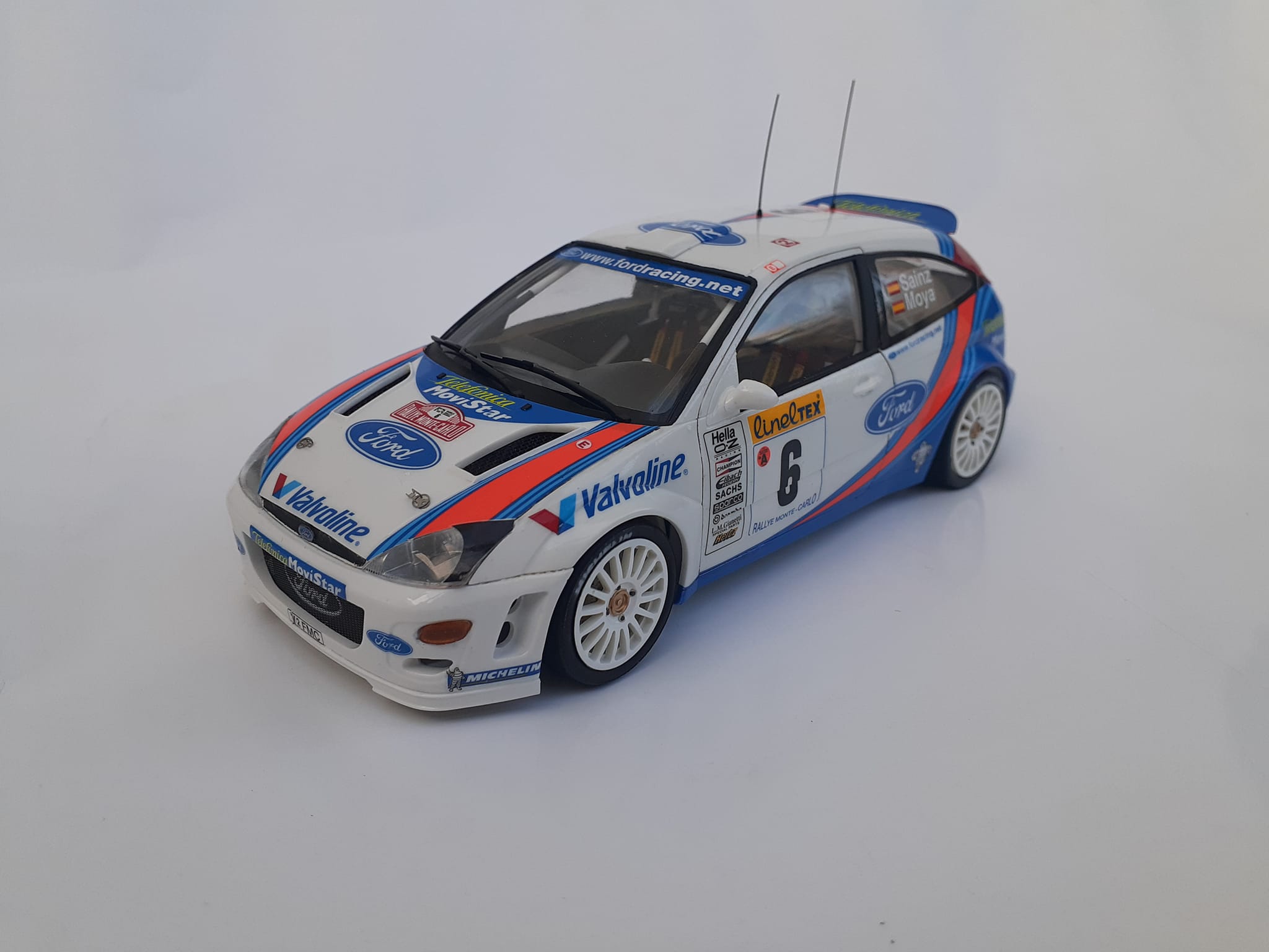 1/24 Ford Focus WRC Monte Carlo Rally 2000, Hasegawa kit.