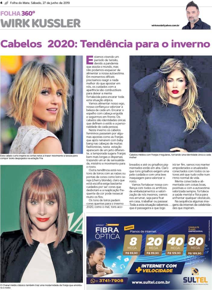Página do Wirk Kussler 27/06 sobre... - WIRK Studio HAIR