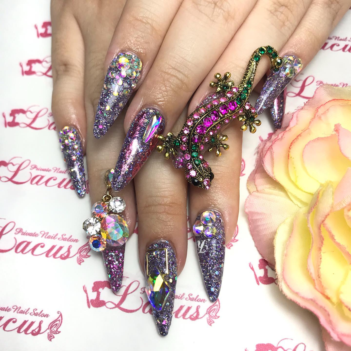 トカゲパーツ トカゲネイル 特殊パーツ Private Salon Lacus ラクス Facebook
