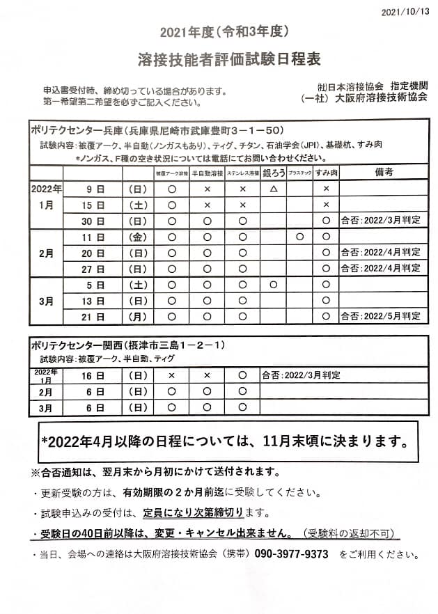 一般社団法人 大阪府溶接技術協会 Home Facebook