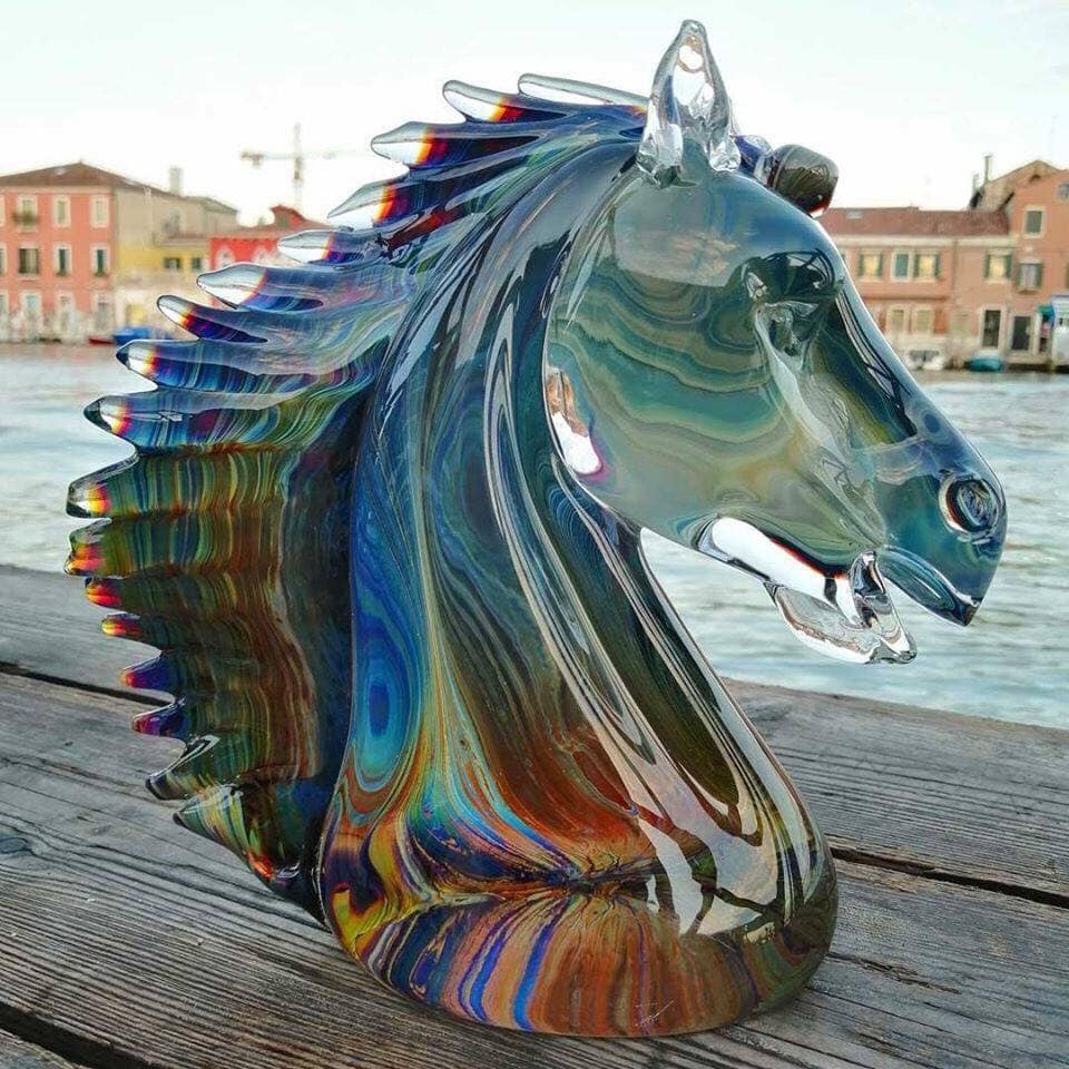 Cavallo! Horse in Original Murano Glass OMG #horseriding #horse