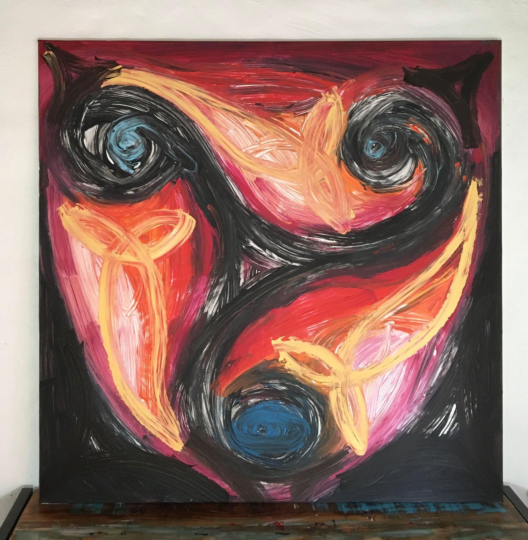 Mathias Sager - Psychology & Art - TRISKELION / TRIQUETRA, Acrylic on ...