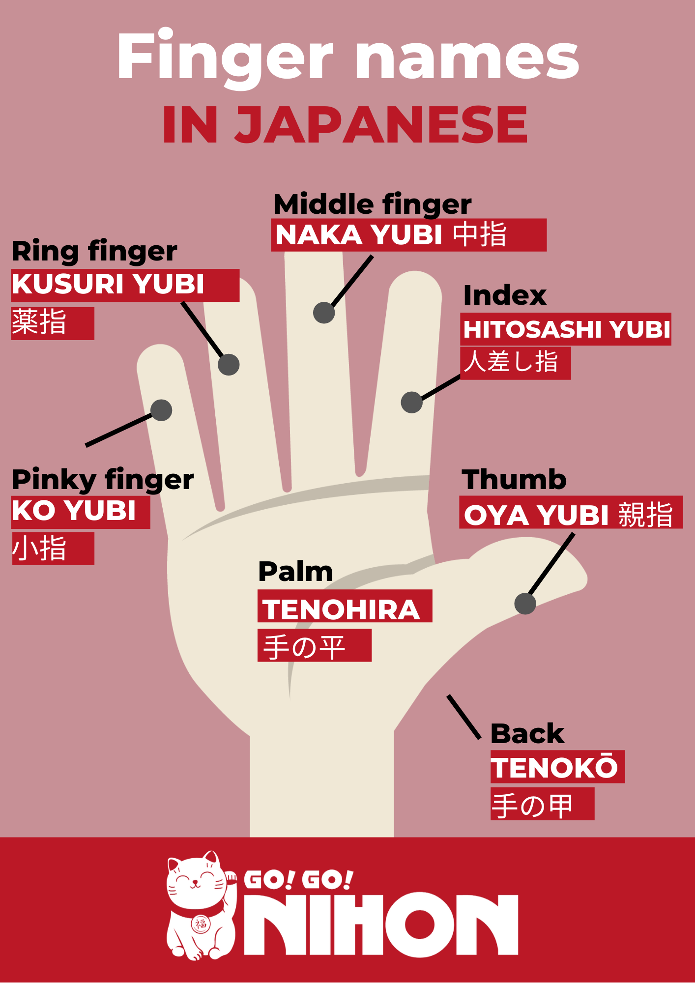 Did you know? Ring finger in Japanese is 薬指(くすりゆび - kusuri