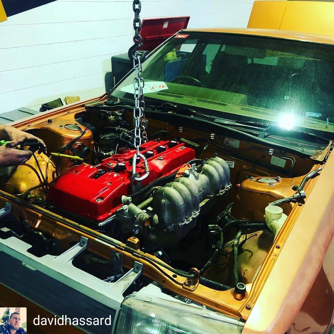 RB - David using our Barra conversion parts in his R31. . . . #R31 # ...