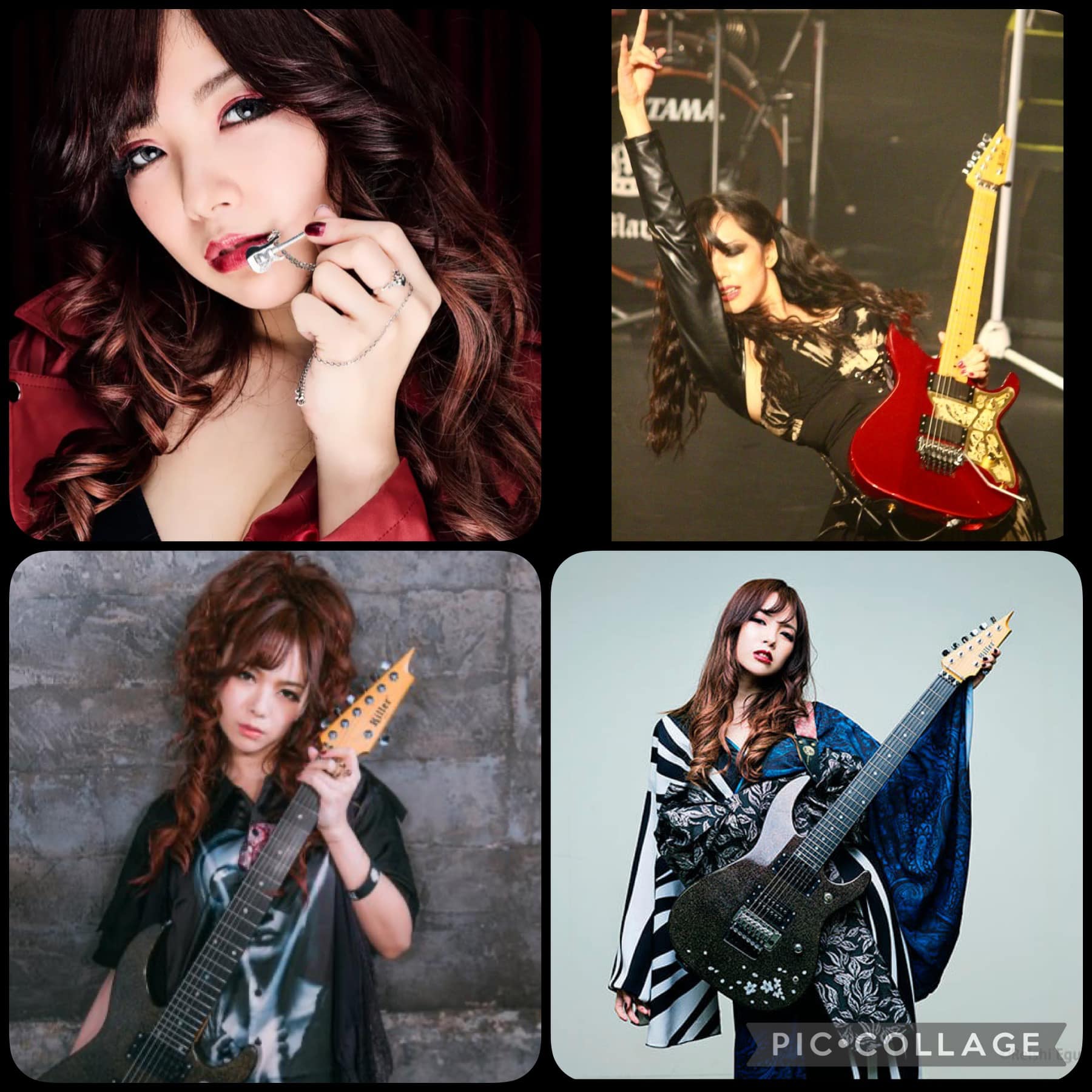 Saki. Guitar. Nemophila, Mary's Blood, solo. Japan.