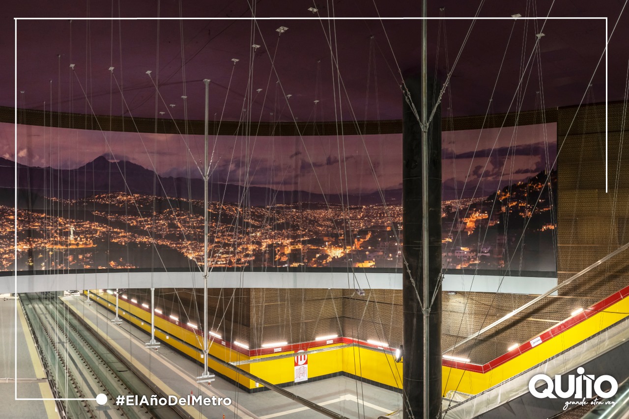 Metro de Quito - La obra del Metro de Quito presenta un...