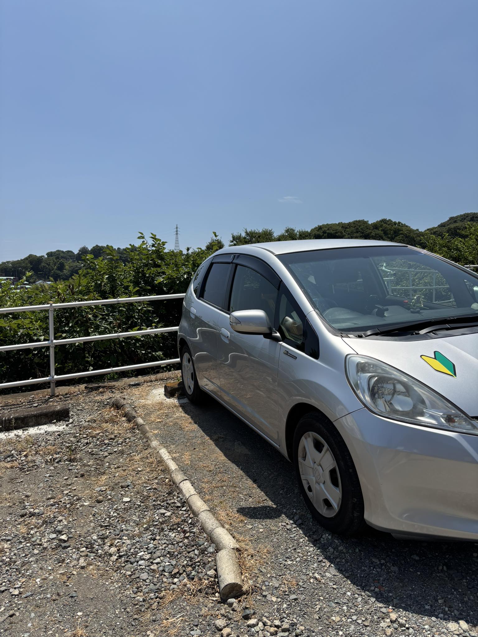 Unregistered 2012 Honda fit Hybrid silver color available super