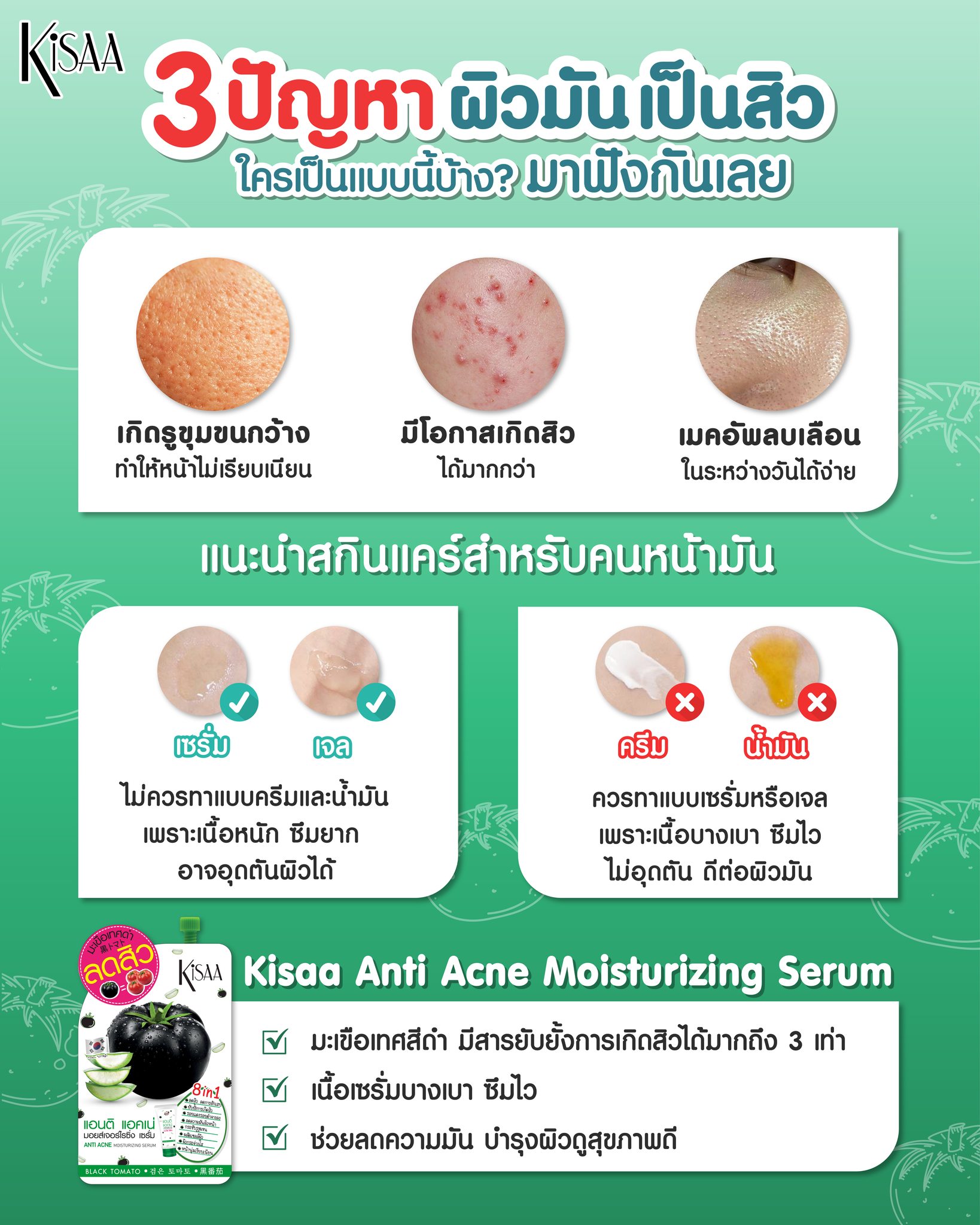 Kisaa Thailand - 😍สิวน้อย สิวใหญ่ ต้องสยบด้วย #Kisaa... | Facebook