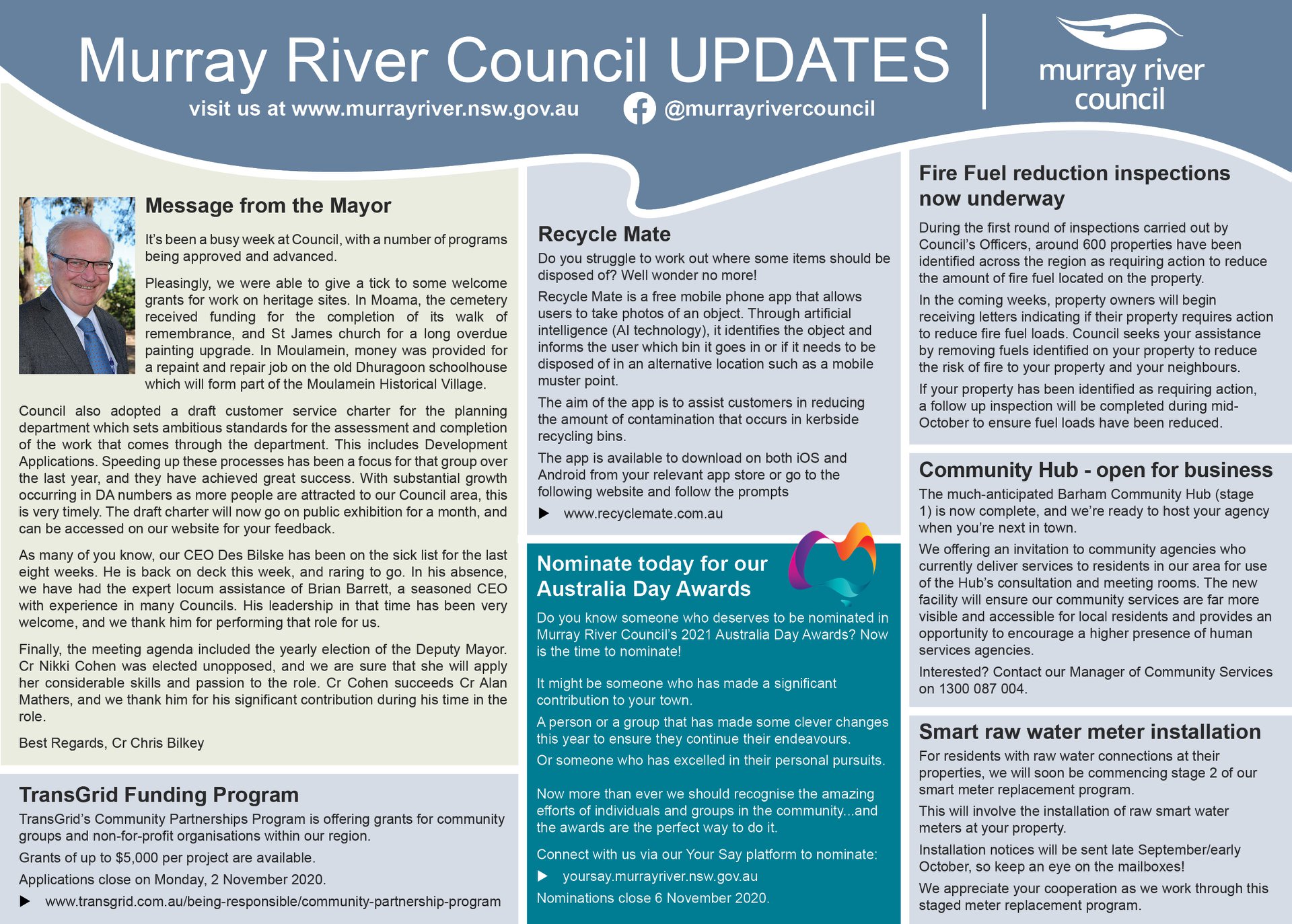Murray River Council - Happy Friday! Here is the latest edition of our ...
