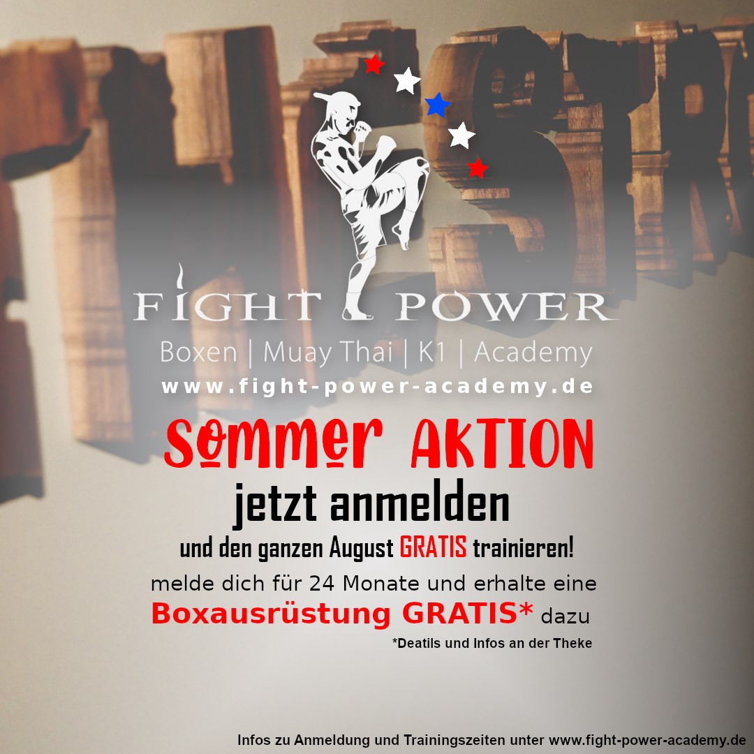 ‼️ FIGHT POWER SOMMER AKTION ‼️... - Fight Power Academy