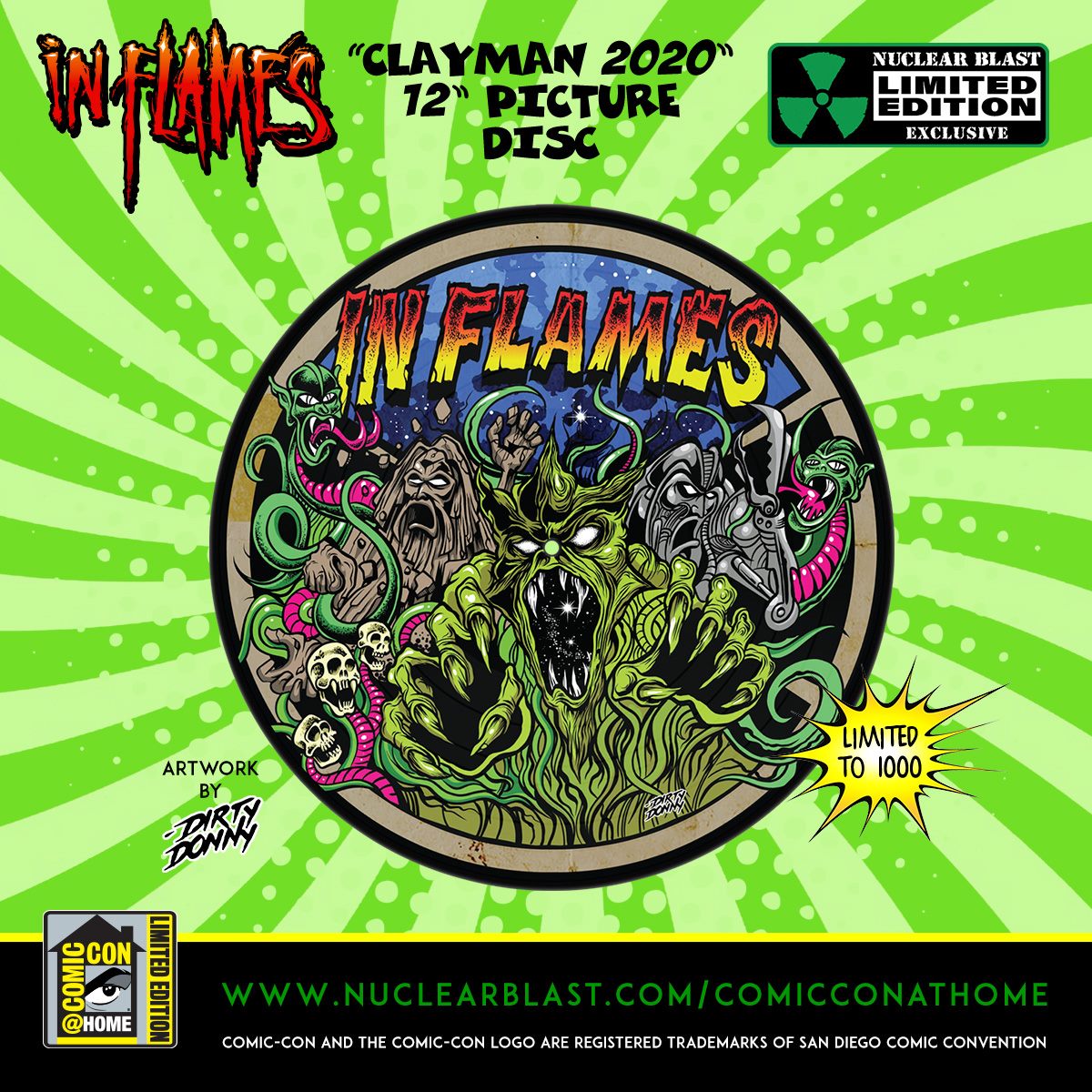 Various colour variants of Clayman by In Flames now available for