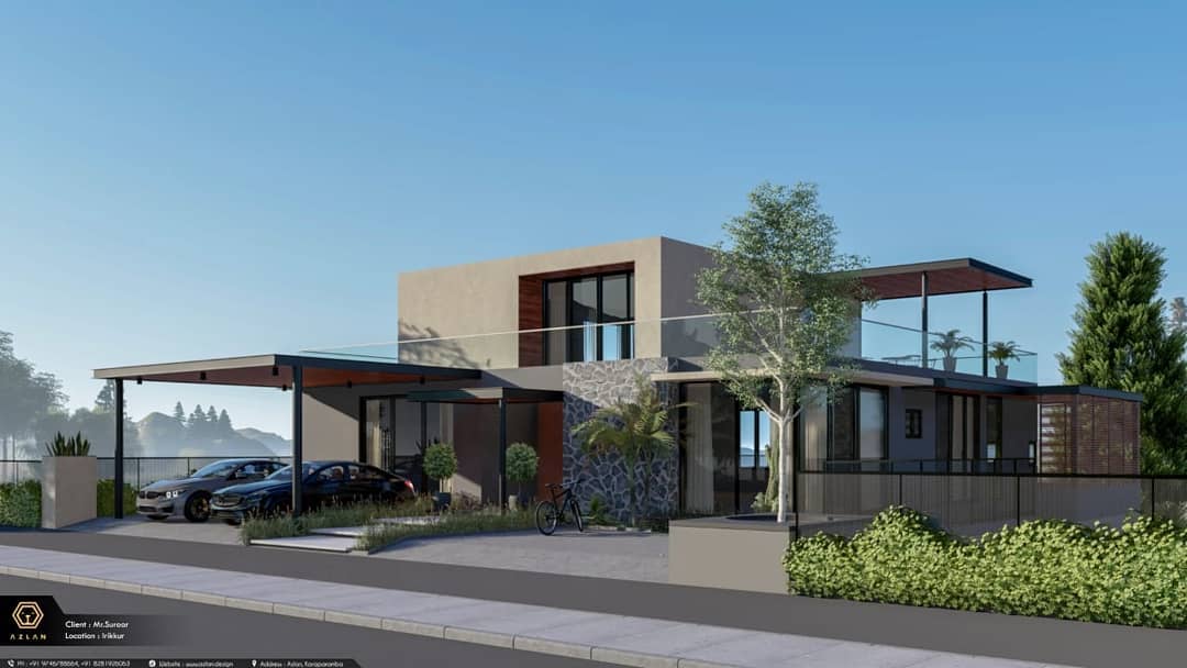 Azlan - An elegant contemporary 2 storey house with...