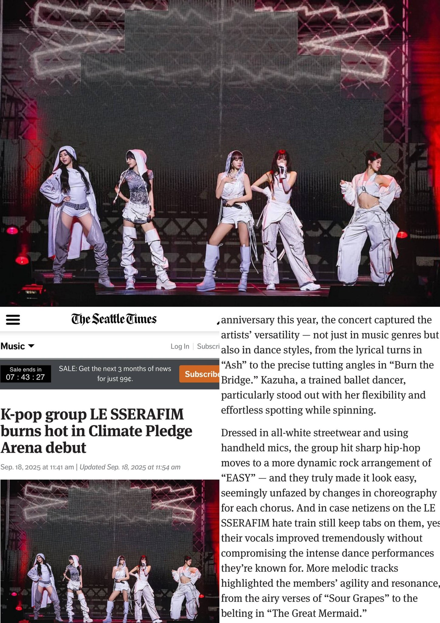 LE SSERAFIM - THE FIRST K-POP GIRL GROUP TO PERFORM ON AMERICA'S