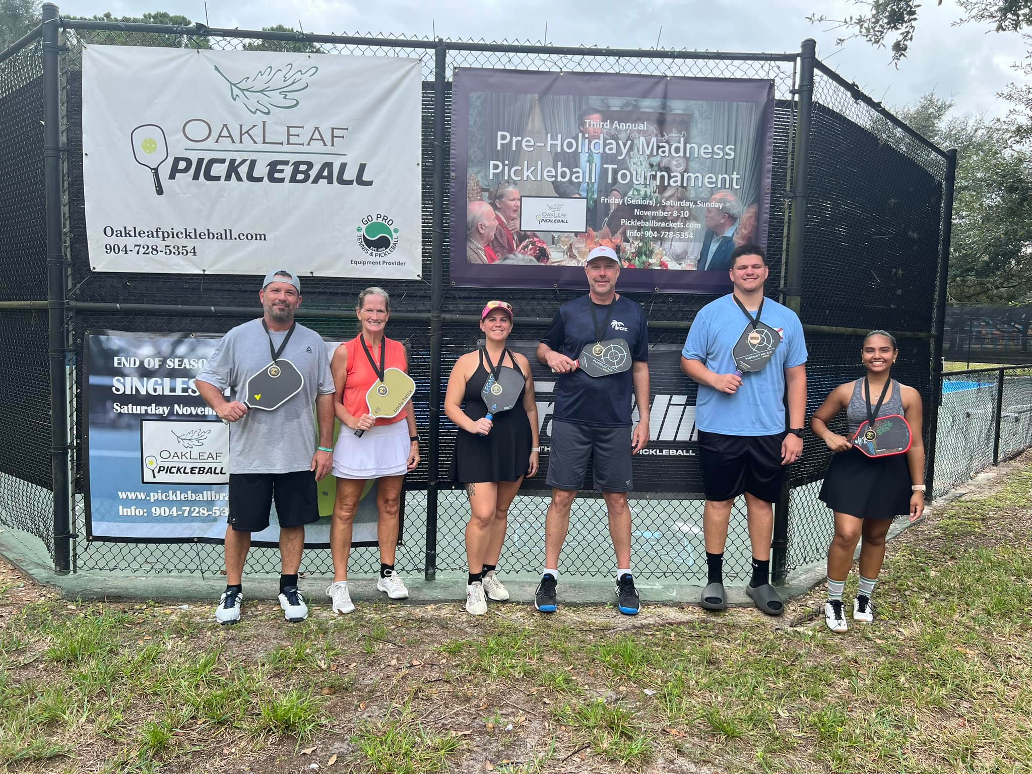 Intermediate and advanced level mixed doubles tournament results