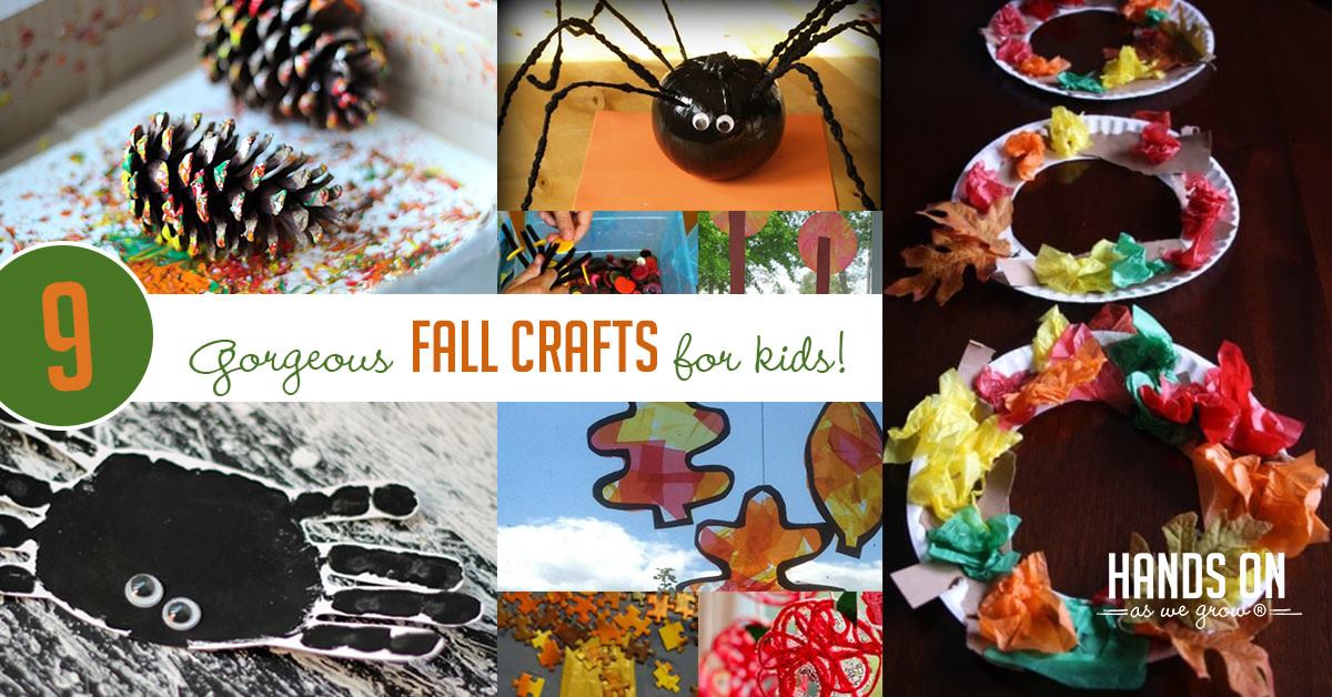 Love these easy crafts to get in the mood for fall!... - Hands On As We ...