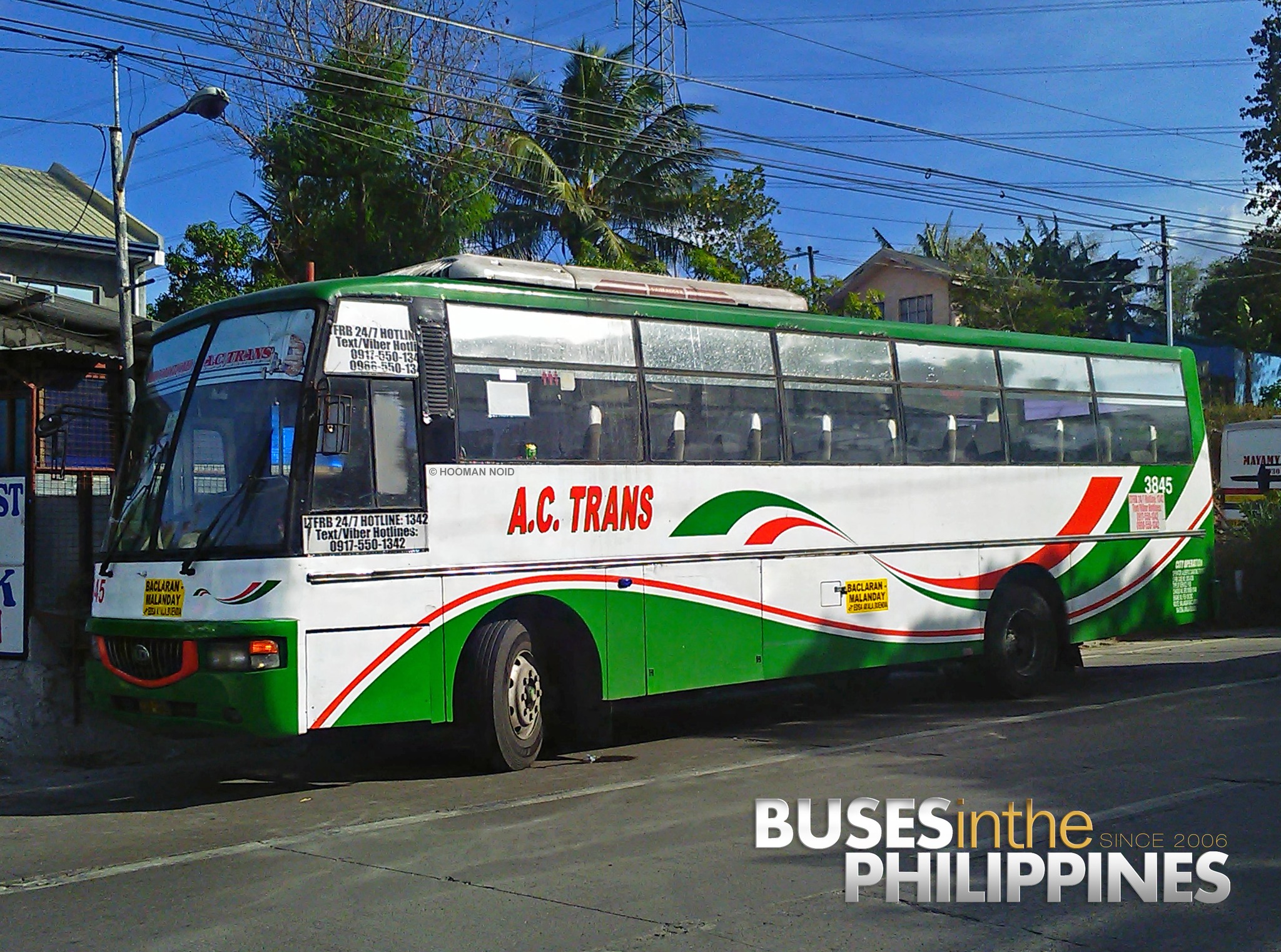 Buses in the Philippines - Carating Exfoh 45 AC Trans 3845 | Nissan ...
