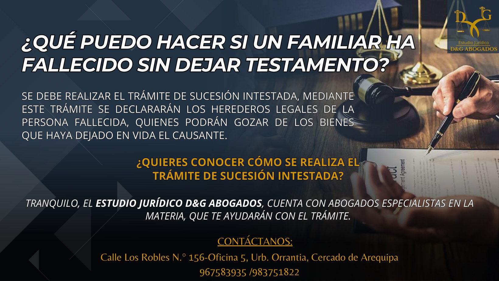 Estudio Jurídico D&G Abogados | Arequipa