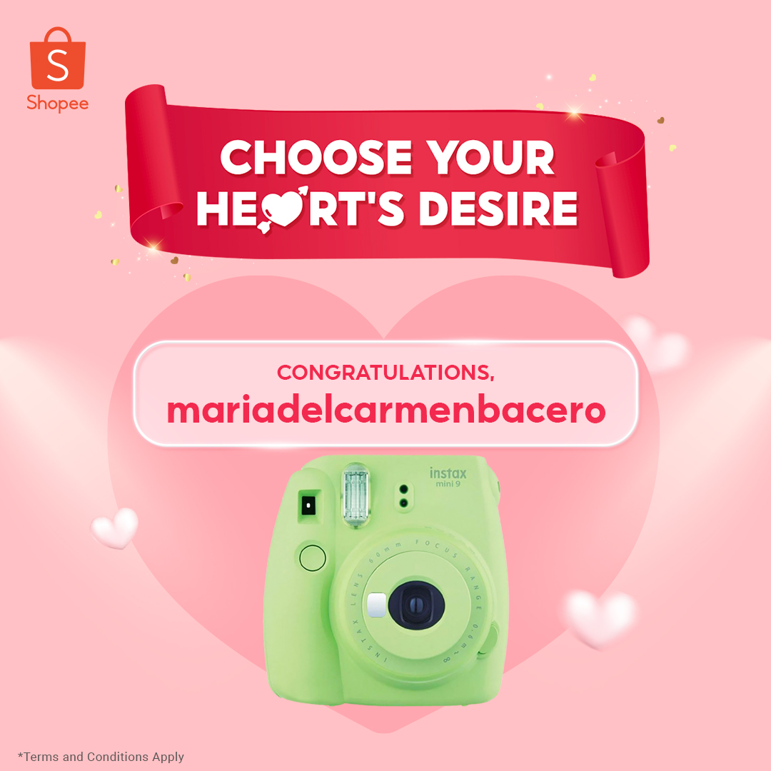 Shopee - 💗 #ShopeeChooseYourHeartsDesire Winner 💗... | Facebook