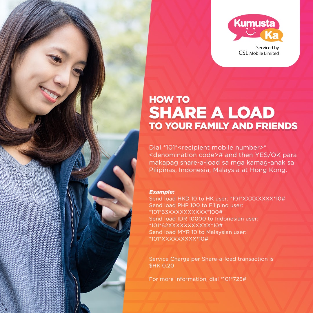 CSL Filipino Prepaid SIM - Tuloy-tuloy ang kumustahan with Share-A-Load ...